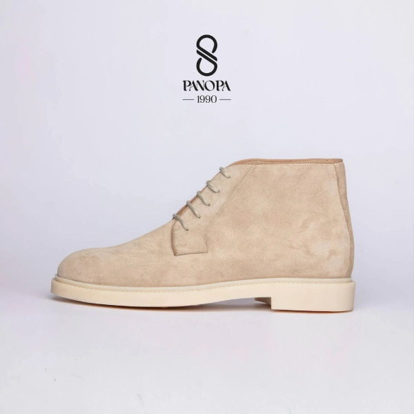 کفش بوت مردانه چرم جیرروزمره کد 052